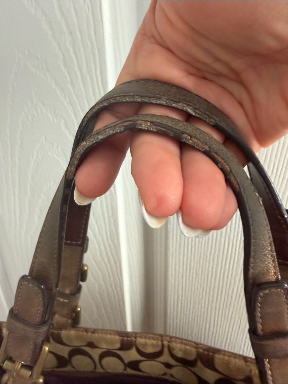 Vintage Y2K Coach Signature Gallery Tote 8K49 - Well Loved / Casual Use - Picture 9 of 16
